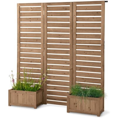 Tchibo - Flexibler Paravent mit Pflanzkästen - 150x30,5x167cm - silber - Holz / Stahl / Polyethylen silber Nonfood https://www.tchibo.at/products/110283098662/flexibler-paravent-mit-pflanzkaesten?article_id=106621248540 Tchibo - Flexibler Paravent mit Pflanzkästen - 150x30,5x167cm - silber - Holz / Stahl / Polyethylen silber Nonfood https://www.tchibo.at/products/110283098662/flexibler-paravent-mit-pflanzkaesten?article_id=106621248540