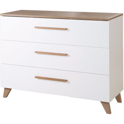 Roba Ole Wickelkommode - Weiß, 110x75,5x98cm - Teil der 'Ole'-Kollektion Roba Ole Wickelkommode - Weiß, 110x75,5x98cm - Teil der 'Ole'-Kollektion