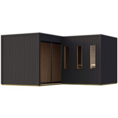Karibu Saunahaus »Gwen« Deluxe - schwarz schwarz Nonfood https://www.tchibo.at/products/142011086300/karibu-saunahaus-gwen-mit-dachfolie?article_id=160007128924 Karibu Saunahaus »Gwen« Deluxe - schwarz schwarz Nonfood https://www.tchibo.at/products/142011086300/karibu-saunahaus-gwen-mit-dachfolie?article_id=160007128924
