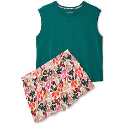 Tchibo - Shorty-Pyjama-Set - Damen - Gr. XS - dunkelgrün/print dunkelgrün Nonfood https://www.tchibo.at/products/113802003843/shorty-pyjama-set?article_id=146374994124 Tchibo - Shorty-Pyjama-Set - Damen - Gr. XS - dunkelgrün/print dunkelgrün Nonfood https://www.tchibo.at/products/113802003843/shorty-pyjama-set?article_id=146374994124