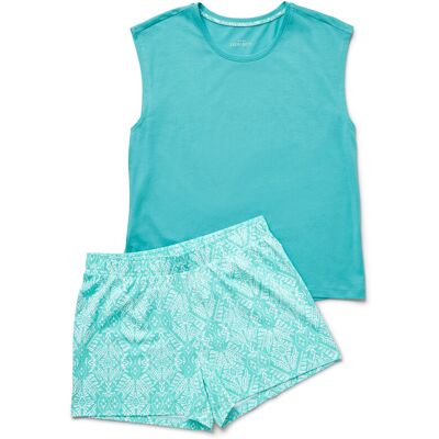 Tchibo - Shorty-Pyjama-Set - Damen - Gr. L - türkis türkis Nonfood https://www.tchibo.at/products/133402348453/shorty-pyjama-set?article_id=112649398179 Tchibo - Shorty-Pyjama-Set - Damen - Gr. L - türkis türkis Nonfood https://www.tchibo.at/products/133402348453/shorty-pyjama-set?article_id=112649398179