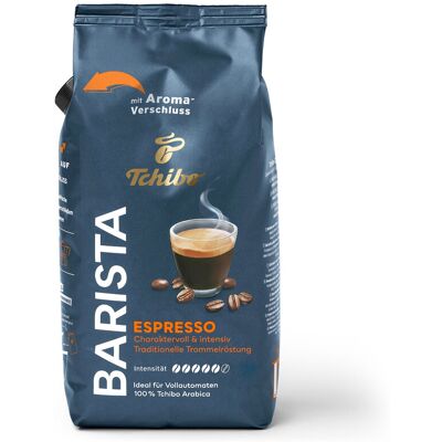 Tchibo - Barista Espresso - 1 kg Ganze Bohne - Intensität: 5/6 Coffee https://www.tchibo.at/products/280387747392/barista-espresso?article_id=160680985922 Tchibo - Barista Espresso - 1 kg Ganze Bohne - Intensität: 5/6 Coffee https://www.tchibo.at/products/280387747392/barista-espresso?article_id=160680985922