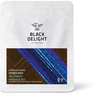 Black Delight - Honduras 18 Conejo Dunkel Bio Espresso - 250 g Ganze Bohne - Intensität: 4/6 roasted https://www.tchibo.at/products/204669135732/black-delight-honduras-18-conejo-dunkel-bio-espresso?article_id=184152511431 Black Delight - Honduras 18 Conejo Dunkel Bio Espresso - 250 g Ganze Bohne - Intensität: 4/6 roasted https://www.tchibo.at/products/204669135732/black-delight-honduras-18-conejo-dunkel-bio-espresso?article_id=184152511431