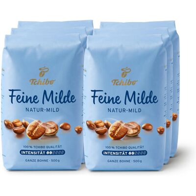 Tchibo Arabica Ganze Bohne Kaffee - Milder Aromatischer - 6x 500g Tchibo Arabica Ganze Bohne Kaffee - Milder Aromatischer - 6x 500g