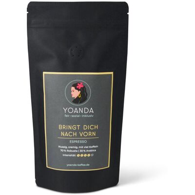 Yoanda 250g Ganze Bohne Espresso - Intensität 5/6 Yoanda 250g Ganze Bohne Espresso - Intensität 5/6