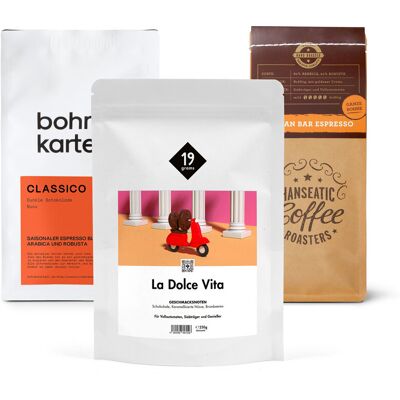 Tchibo - Espresso Probierpaket "Italian Moment Piccolo" - 3x 250 g Ganze Bohne roasted https://www.tchibo.at/products/266741986290/espresso-probierpaket-italian-moment-piccolo?article_id=123836291755 Tchibo - Espresso Probierpaket "Italian Moment Piccolo" - 3x 250 g Ganze Bohne roasted https://www.tchibo.at/products/266741986290/espresso-probierpaket-italian-moment-piccolo?article_id=123836291755