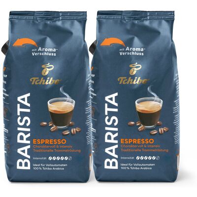 Tchibo - Barista Espresso - 2 x 1 kg Ganze Bohne - Intensität: 5/6 Coffee https://www.tchibo.at/products/280387747392/barista-espresso?article_id=155898747656 Tchibo - Barista Espresso - 2 x 1 kg Ganze Bohne - Intensität: 5/6 Coffee https://www.tchibo.at/products/280387747392/barista-espresso?article_id=155898747656