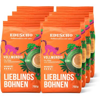 Eduscho - Lieblingsbohnen Vollmundig - 8x750 g Eduscho - Lieblingsbohnen Vollmundig - 8x750 g