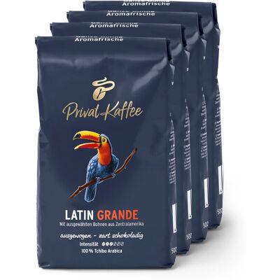Tchibo - Privat Kaffee Latin Grande - 4 x 500 g Ganze Bohne - Intensität: 3/6 Coffee https://www.tchibo.at/products/265987276788/privat-kaffee-latin-grande?article_id=103893528792 Tchibo - Privat Kaffee Latin Grande - 4 x 500 g Ganze Bohne - Intensität: 3/6 Coffee https://www.tchibo.at/products/265987276788/privat-kaffee-latin-grande?article_id=103893528792