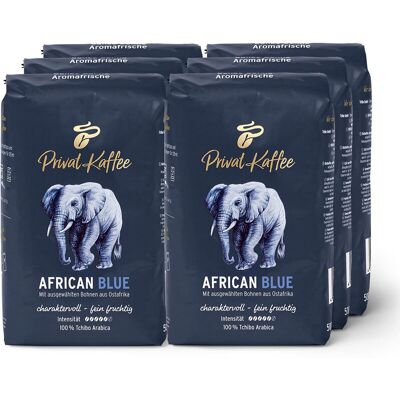 Tchibo - African Blue - 6x500 g - Ganze Bohne - Kaffee Tchibo - African Blue - 6x500 g - Ganze Bohne - Kaffee