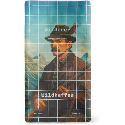 Wildkaffee Wilderer Espresso - Ganze Bohne - 350 g - Kaffee Wildkaffee Wilderer Espresso - Ganze Bohne - 350 g - Kaffee