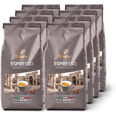 Tchibo - Espresso Aromatisch - 8x 1 kg Ganze Bohne Tchibo - Espresso Aromatisch - 8x 1 kg Ganze Bohne