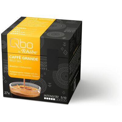 Qbo Caffè Grande Belo SUL - 27 Kapseln - Intensität: 5/10 Qbo https://www.tchibo.at/products/229267918591/qbo-caffe-grande-belo-sul?article_id=127788772087 Qbo Caffè Grande Belo SUL - 27 Kapseln - Intensität: 5/10 Qbo https://www.tchibo.at/products/229267918591/qbo-caffe-grande-belo-sul?article_id=127788772087