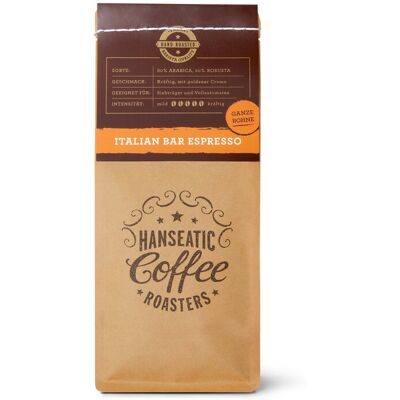Hanseatic - Italian Bar Espresso - 250 g Gemahlen - Intensität: 6/6 roasted https://www.tchibo.at/products/284462726784/hanseatic-italian-bar-espresso?article_id=194156653784 Hanseatic - Italian Bar Espresso - 250 g Gemahlen - Intensität: 6/6 roasted https://www.tchibo.at/products/284462726784/hanseatic-italian-bar-espresso?article_id=194156653784