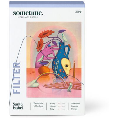 sometime - Santa Isabel Filterkaffee - 250 g Ganze Bohne - Intensität: 2/6 roasted https://www.tchibo.at/products/213551788286/sometime-santa-isabel-filterkaffee?article_id=153690877146 sometime - Santa Isabel Filterkaffee - 250 g Ganze Bohne - Intensität: 2/6 roasted https://www.tchibo.at/products/213551788286/sometime-santa-isabel-filterkaffee?article_id=153690877146