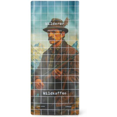 Wildkaffee Wilderer Espresso - 1kg Ganze Bohne - Intensität 6/6 - Kaffee Wildkaffee Wilderer Espresso - 1kg Ganze Bohne - Intensität 6/6 - Kaffee