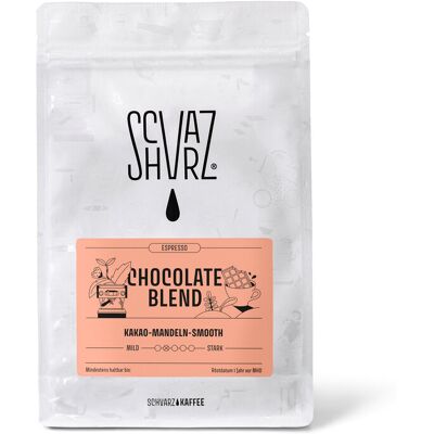Schvarz - Chocolate Blend Espresso - 350 g Ganze Bohne - Intensität: 4/6 roasted https://www.tchibo.at/products/201202725761/schvarz-chocolate-blend-espresso?article_id=180401039845 Schvarz - Chocolate Blend Espresso - 350 g Ganze Bohne - Intensität: 4/6 roasted https://www.tchibo.at/products/201202725761/schvarz-chocolate-blend-espresso?article_id=180401039845
