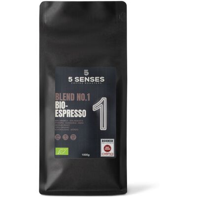 5 Senses Blend No.1 Bio-Espresso - Kaffeebohnen 5 Senses Blend No.1 Bio-Espresso - Kaffeebohnen