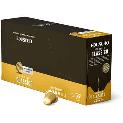 Eduscho Espresso Classico - 100 Kapseln - Intensität: 4/6 Coffee https://www.tchibo.at/products/204803980175/eduscho-espresso-classico?article_id=171490636971 Eduscho Espresso Classico - 100 Kapseln - Intensität: 4/6 Coffee https://www.tchibo.at/products/204803980175/eduscho-espresso-classico?article_id=171490636971