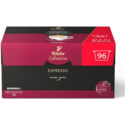 Tchibo - Espresso kräftig - 96 Kapseln - Intensität: 5/6 Cafissimo https://www.tchibo.at/products/205380516795/cafissimo-espresso-kraeftig?article_id=182742502785 Tchibo - Espresso kräftig - 96 Kapseln - Intensität: 5/6 Cafissimo https://www.tchibo.at/products/205380516795/cafissimo-espresso-kraeftig?article_id=182742502785