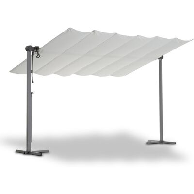Leco Sonnendach - 400x250x220cm - silber - Polyester / Aluminium / Stahl - Pavillon Leco Sonnendach - 400x250x220cm - silber - Polyester / Aluminium / Stahl - Pavillon