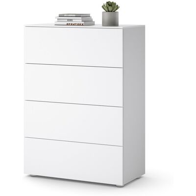 Tchibo Kommode Weiß - 4 Schubladen - Möbel Tchibo Kommode Weiß - 4 Schubladen - Möbel