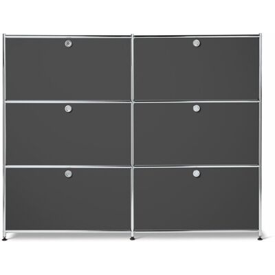 Tchibo - CN3 - Grau - Chromgestell - Kommode Tchibo - CN3 - Grau - Chromgestell - Kommode