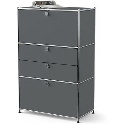 Tchibo - Kommode Metall »Cn3« mit 2 Klappenfächern und 2 Schubladen - 77x40x120,3cm - chrom - Stahl / Aluminium / Kunststoff chrom Nonfood https://www.tchibo.at/products/132057819222/kommode-metall-cn3-mit-2-klappenfaechern-und-2-schubladen?article_id=148 Tchibo - Kommode Metall »Cn3« mit 2 Klappenfächern und 2 Schubladen - 77x40x120,3cm - chrom - Stahl / Aluminium / Kunststoff chrom Nonfood https://www.tchibo.at/products/132057819222/kommode-metall-cn3-mit-2-klappenfaechern-und-2-schubladen?article_id=148
