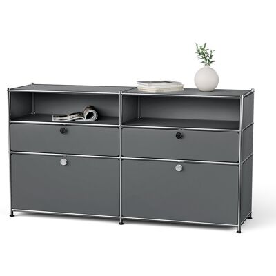 Tchibo - Sideboard Metall »Cn3« mit 2 Klappenfächern - 152x40x84,5cm - chrom - Stahl / Aluminium / Kunststoff chrom Nonfood https://www.tchibo.at/products/183764075871/sideboard-metall-cn3-mit-2-klappenfaechern-2-schubladen-und-2-offenen-faechern?article_ Tchibo - Sideboard Metall »Cn3« mit 2 Klappenfächern - 152x40x84,5cm - chrom - Stahl / Aluminium / Kunststoff chrom Nonfood https://www.tchibo.at/products/183764075871/sideboard-metall-cn3-mit-2-klappenfaechern-2-schubladen-und-2-offenen-faechern?article_