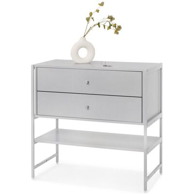 Tchibo - Kommode »Grade« mit 2 Schubladen - 80,3x40x76,8cm - silber - Holz / Stahl silber Nonfood https://www.tchibo.at/products/116462242686/kommode-grade-mit-2-schubladen?article_id=189231889895 Tchibo - Kommode »Grade« mit 2 Schubladen - 80,3x40x76,8cm - silber - Holz / Stahl silber Nonfood https://www.tchibo.at/products/116462242686/kommode-grade-mit-2-schubladen?article_id=189231889895