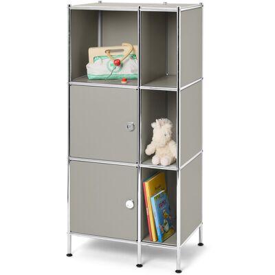 Tchibo - Regal Metall »Cn3 Kids« mit 2 Türen - 60x40x127cm - hellgrau - Stahl / Kunststoff / Kunststoff hellgrau Nonfood https://www.tchibo.at/products/153960367266/regal-metall-cn3-kids-mit-2-tueren?article_id=175623267477 Tchibo - Regal Metall »Cn3 Kids« mit 2 Türen - 60x40x127cm - hellgrau - Stahl / Kunststoff / Kunststoff hellgrau Nonfood https://www.tchibo.at/products/153960367266/regal-metall-cn3-kids-mit-2-tueren?article_id=175623267477