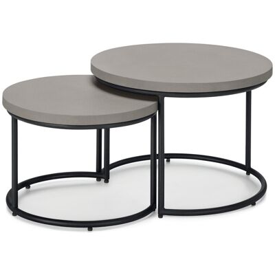 Tchibo - 2 Garten-Couchtische mit Polyzement-Tischplatte - 69x69x50,5cm - schwarz - Stahl / Polyzement / Polypropylen schwarz Nonfood https://www.tchibo.at/products/183867330502/2-garten-couchtische-mit-polyzement-tischplatte-o-ca-50-cm-und-60-cm?article_ Tchibo - 2 Garten-Couchtische mit Polyzement-Tischplatte - 69x69x50,5cm - schwarz - Stahl / Polyzement / Polypropylen schwarz Nonfood https://www.tchibo.at/products/183867330502/2-garten-couchtische-mit-polyzement-tischplatte-o-ca-50-cm-und-60-cm?article_