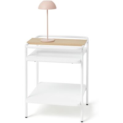 Tchibo - Beistelltisch - 40x40x50,5cm - weiß - Metall - Beistelltisch Tchibo - Beistelltisch - 40x40x50,5cm - weiß - Metall - Beistelltisch