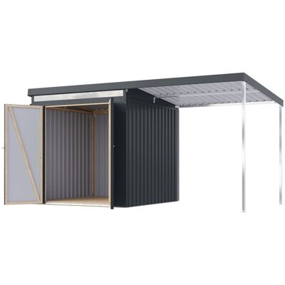 Karibu Metall-Gerätehaus »Anuke 2« mit 2-m-Anbaudach - 414x209x213cm - anthrazit - anthrazit Nonfood https://www.tchibo.at/products/165634978462/karibu-metall-geraetehaus-anuke-2?article_id=127504270346 Karibu Metall-Gerätehaus »Anuke 2« mit 2-m-Anbaudach - 414x209x213cm - anthrazit - anthrazit Nonfood https://www.tchibo.at/products/165634978462/karibu-metall-geraetehaus-anuke-2?article_id=127504270346