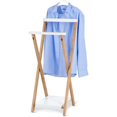 Tchibo Skandinavischer Kleiderständer - 38x39,5x111cm - Braun - Eichenholz / Akazienholz / Holz Tchibo Skandinavischer Kleiderständer - 38x39,5x111cm - Braun - Eichenholz / Akazienholz / Holz