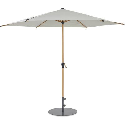 LECO - Marktschirm 295 - Holzoptik - Aluminium-Stahl-Polyester - Sonnenschirm LECO - Marktschirm 295 - Holzoptik - Aluminium-Stahl-Polyester - Sonnenschirm