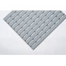 kaiserkraft PVC-Profilmatte, pro lfd. m, Lauffläche aus Hart-PVC, rutschsicher, Breite 600 mm, grau