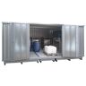 LaCont Gefahrstoff-Lagercontainer für gewässergefährdende Medien, Außen-HxBxT 2605 x 5075 x 4330 mm, verzinkt