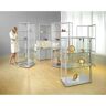 eurokraft pro Design-Vitrine, halbhoch, HxBxT 1280 x 520 x 520 mm, ohne Beleuchtung