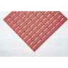 kaiserkraft PVC-Profilmatte, pro lfd. m, Lauffläche aus Hart-PVC, rutschsicher, Breite 800 mm, rot