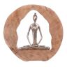 GILDE Dekofigur »Skulptur Health, silber/natur«  silberfarben/natur  B/H/T: 29 cm x 27 cm x 5 cm silberfarben/natur