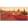 Artland Leinwandbild »Rote Felder«, Felder, (1 St.)  braun  B/H: 100 cm x 50 cm braun