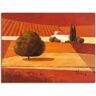 Artland Leinwandbild »Mediterrane Kornfelder III«, Felder, (1 St.)  rot  B/H: 80 cm x 60 cm rot