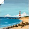 Artland Poster »Sandpunkt«, Strand, (1 St.)  blau  B/H: 30 cm x 30 cm blau