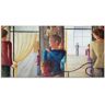 Artland Glasbild »Zwölfergruppe mit Interieur. 1930«, Gruppen & Familien, (1 St.)  gelb  B/H: 100 cm x 50 cm gelb