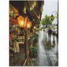 Artland Wandbild »Restaurant Lampen«, Restaurant & Cafés, (1 St.)  braun  B/H: 90 cm x 120 cm braun