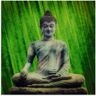 Artland Glasbild »Buddha«, Religion, (1 St.)  grün  B/H: 30 cm x 30 cm grün