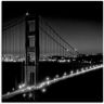 Artland Leinwandbild »Golden Gate Bridge am Abend I«, Amerika, (1 St.)  schwarz  B/H: 70 cm x 70 cm schwarz