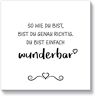 Artland Holzbild »Wunderbar«, Sprüche & Texte, (1 St.)  weiß  B/H/T: 15 cm x 15 cm x 2,1 cm weiß