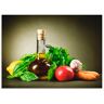 Artland Küchenrückwand »Gesundes Gemüse und Gewürze«, (1 tlg.)  grün  B/H: 90 cm grün